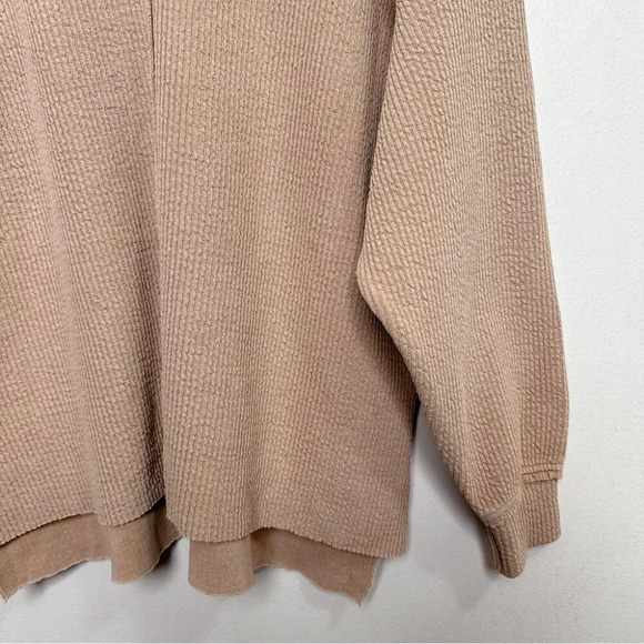 Aerie Womens  Xsmall Textured Wonder Vneck Sweatshirt - Picture 6 of 14